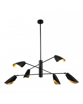 SLE1254-403-06 Светильник подвесной Черный/Черный E14 6*60W ALTON-foto2