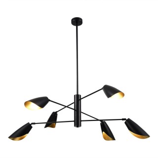 SLE1254-403-06 Светильник подвесной Черный/Черный E14 6*60W ALTON-foto2