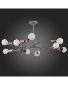 SLE106403-09 Люстра подвесная Серый, Розовое золото E27 9*60W PALARE-foto8