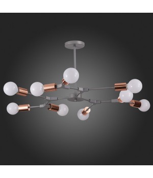 SLE106403-09 Люстра подвесная Серый, Розовое золото E27 9*60W PALARE-foto8