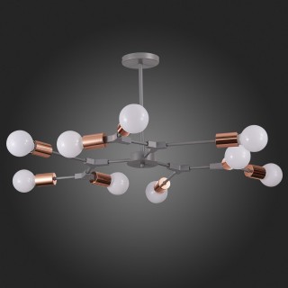 SLE106403-09 Люстра подвесная Серый, Розовое золото E27 9*60W PALARE-foto8