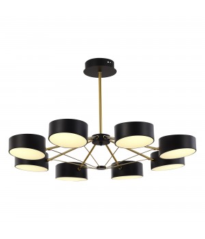 SLE6005-402-08 Светильник потолочный Черный/Черный LED 8*10W VALLE-foto2