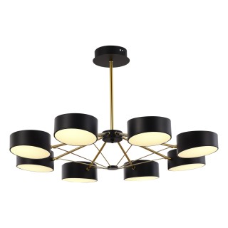 SLE6005-402-08 Светильник потолочный Черный/Черный LED 8*10W VALLE-foto2