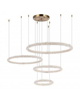 SL6110.203.04 Люстра подвесная ST-Luce Золотистый/Прозрачный LED 4*42W 3000 - 6500K AVANA-foto3