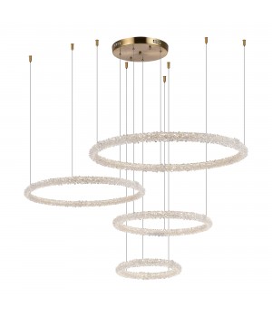 SL6110.203.04 Люстра подвесная ST-Luce Золотистый/Прозрачный LED 4*42W 3000 - 6500K AVANA-foto3