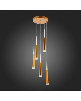 SLE200103-05 Светильник подвесной Золотистый/Золотистый, Белый LED 5*7W 3000K ORPELO-foto8