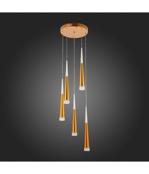 SLE200103-05 Светильник подвесной Золотистый/Золотистый, Белый LED 5*7W 3000K ORPELO-foto8