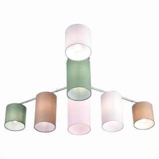 SLE300602-07 Люстра потолочная Хром/Белый, Бежевый, Зеленый E14 7*40W ESSENZA-foto4