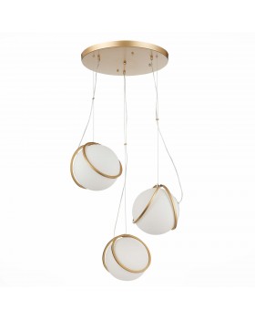 SL1181.353.03 Светильник подвесной ST-Luce Латунь/Латунь, Белый E27 3*40W Acerra-foto2