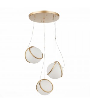 SL1181.353.03 Светильник подвесной ST-Luce Латунь/Латунь, Белый E27 3*40W Acerra-foto2