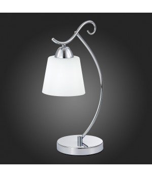 SLE103904-01 Прикроватная лампа Хром/Белый E27 1*60W LIADA-foto5