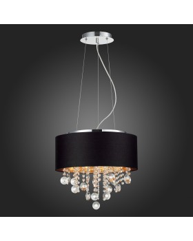 SL1350.403.04 Светильник подвесной ST-Luce Хром/Черный, Золотистый, Прозрачный E14 4*40W LACCHIA-foto3