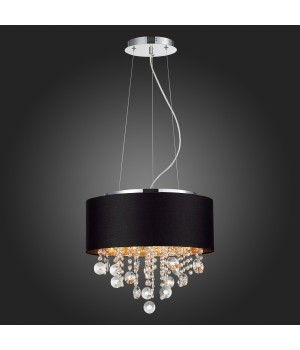 SL1350.403.04 Светильник подвесной ST-Luce Хром/Черный, Золотистый, Прозрачный E14 4*40W LACCHIA-foto3