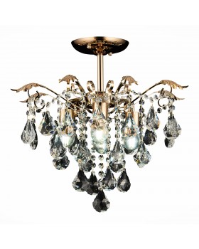 SLE160202-04 Светильник потолочный Французское золото/Прозрачный E27 4*60W KRISTO-foto3