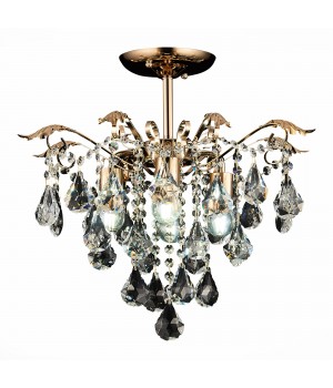 SLE160202-04 Светильник потолочный Французское золото/Прозрачный E27 4*60W KRISTO-foto3