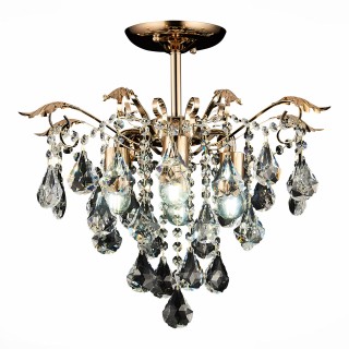 SLE160202-04 Светильник потолочный Французское золото/Прозрачный E27 4*60W KRISTO-foto3