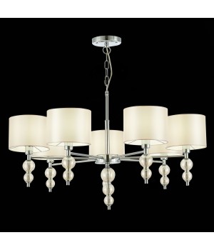 SLE105703-07 Люстра подвесная Хром/Светло-бежевый E14 7*40W RAMER-foto4