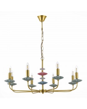 SLE1117-203-08 Люстра подвесная Золотистый E14 8*40W ATTIC-foto5