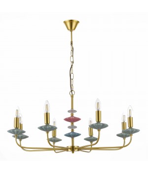 SLE1117-203-08 Люстра подвесная Золотистый E14 8*40W ATTIC-foto5