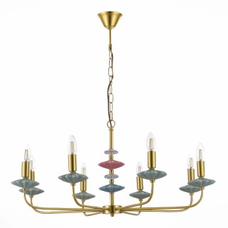 SLE1117-203-08 Люстра подвесная Золотистый E14 8*40W ATTIC-foto5