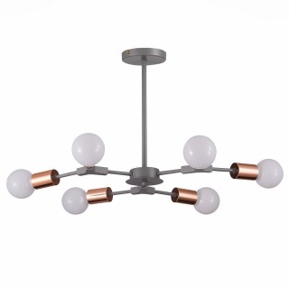 SLE106403-06 Люстра подвесная Серый, Розовое золото E27 6*60W PALARE-foto2