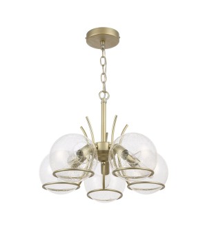 SL1136.203.05 Люстра подвесная Шампань/Прозрачный,С пузырьками воздуха E14 5*40W RESCHEZA-foto2