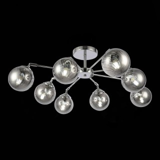 SLE102202-08 Люстра потолочная Хром/Дымчатый E14 8*40W FASIA-foto9