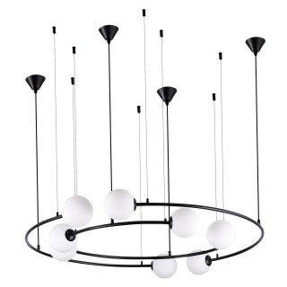 SL1186.403.08 Светильник подвесной ST-Luce Черный/Молочный G9 8*5W ARKOS-foto2