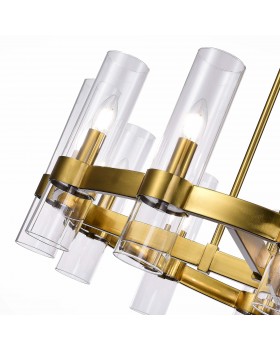 SL1237.303.12 Люстра подвесная ST-Luce Латунь/Прозрачный E14 12*15W Isla-foto3