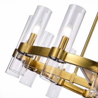 SL1237.303.12 Люстра подвесная ST-Luce Латунь/Прозрачный E14 12*15W Isla-foto3