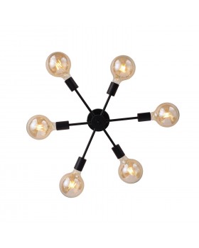 SL419.402.06 Люстра потолочная Черный E27 6*60W ANO-foto17