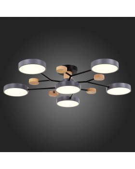 SLE6006-702-06 Светильник потолочный Серый/Серый LED 6*12W 3000K/4500K/6000K FAEMA-foto7