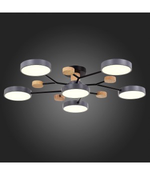 SLE6006-702-06 Светильник потолочный Серый/Серый LED 6*12W 3000K/4500K/6000K FAEMA-foto7