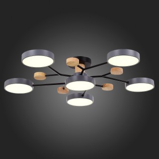 SLE6006-702-06 Светильник потолочный Серый/Серый LED 6*12W 3000K/4500K/6000K FAEMA-foto7