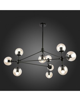 SLE154903-10 Люстра подвесная Черный/Янтарный E27 10*40W LACOTTA-foto7