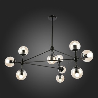 SLE154903-10 Люстра подвесная Черный/Янтарный E27 10*40W LACOTTA-foto7