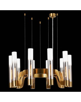 SL1235.303.10 Люстра подвесная ST-Luce Латунь/Хром, Прозрачный E14 10*40W ETTORE-foto4