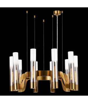 SL1235.303.10 Люстра подвесная ST-Luce Латунь/Хром, Прозрачный E14 10*40W ETTORE-foto4
