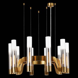 SL1235.303.10 Люстра подвесная ST-Luce Латунь/Хром, Прозрачный E14 10*40W ETTORE-foto4