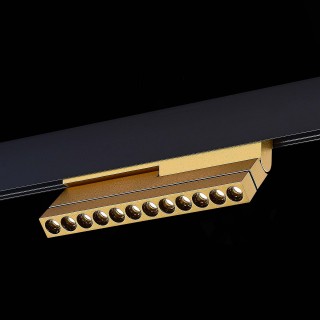 ST805.236.12 Магнитный трековый светильник Золотистый LED 1*12W 3000K 450Lm Ra>90 36° IP20 L220xW22xH117 48VV SKYLINE 48-foto4