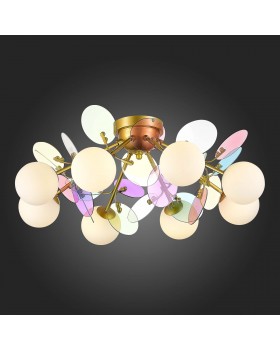 SLE2502-202-08 Люстра потолочная Золотистый/Разноцветный G9 8*5W VOLA-foto5