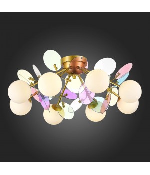 SLE2502-202-08 Люстра потолочная Золотистый/Разноцветный G9 8*5W VOLA-foto5