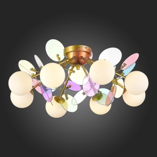 SLE2502-202-08 Люстра потолочная Золотистый/Разноцветный G9 8*5W VOLA-foto5