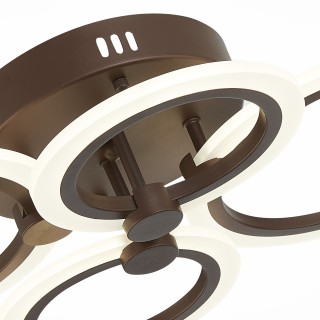SLE500572-04 Светильник потолочный Кофейный/Белый LED 1*72W 3000-6000K CERINA-foto6