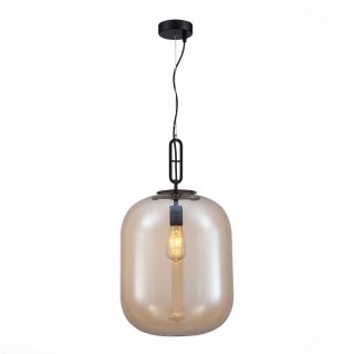 SL1050.413.01 Светильник подвесной ST-Luce Черный/Коньячный E27 1*40W BURASCA-foto2