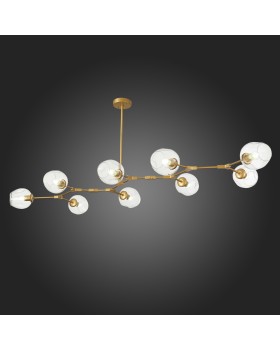 SLE154823-09 Люстра подвесная Золотистый/Прозрачный E27 9*40W RAMETTO-foto5