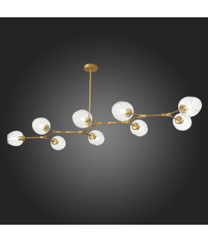 SLE154823-09 Люстра подвесная Золотистый/Прозрачный E27 9*40W RAMETTO-foto5