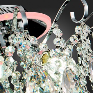 SLE160002-06 Светильник потолочный Хром/Прозрачный E14, LED 6+1*40/6(подсветка)W LITERO-foto10