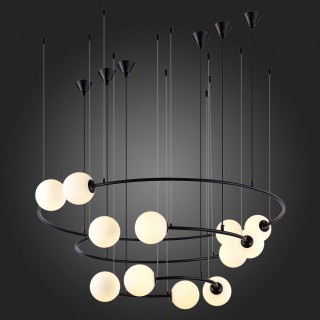 SL1186.403.12 Светильник подвесной ST-Luce Черный/Молочный G9 12*5W ARKOS-foto6