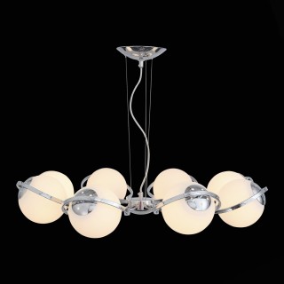 SL848.103.08 Люстра подвесная ST-Luce Хром/Белый E27 8*60W LOOPO-foto3